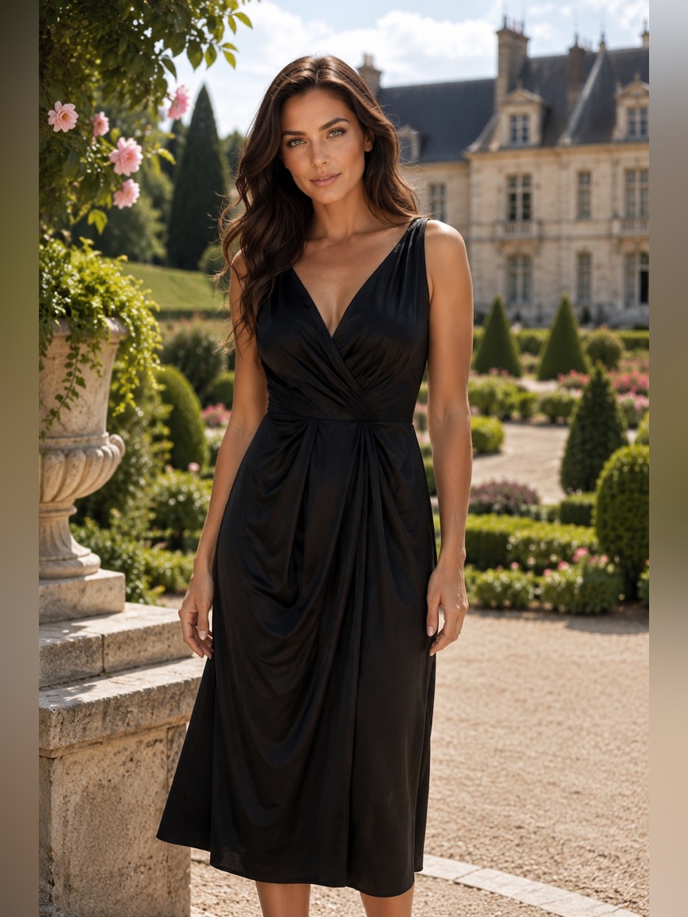 ASOS Chic Black Backless Dress